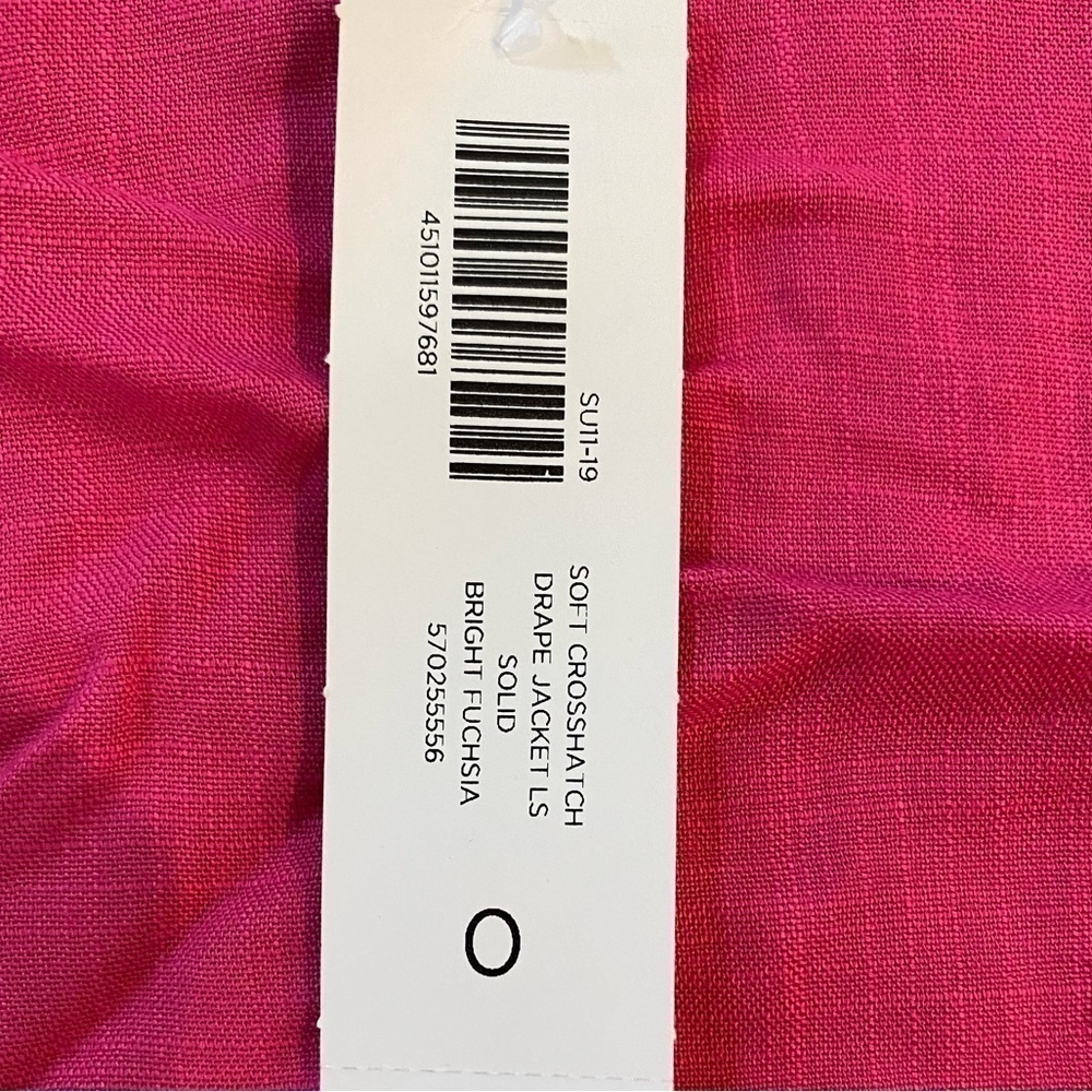 Chicos Soft Crosshatch Drape Jacket - Picture 4 of 5